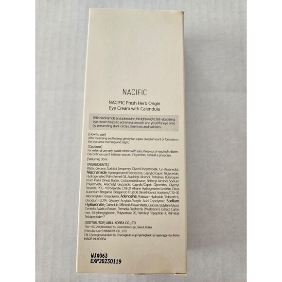 Nacific fresh herb origin eye cream sealed box nib - Picture 2 of 4